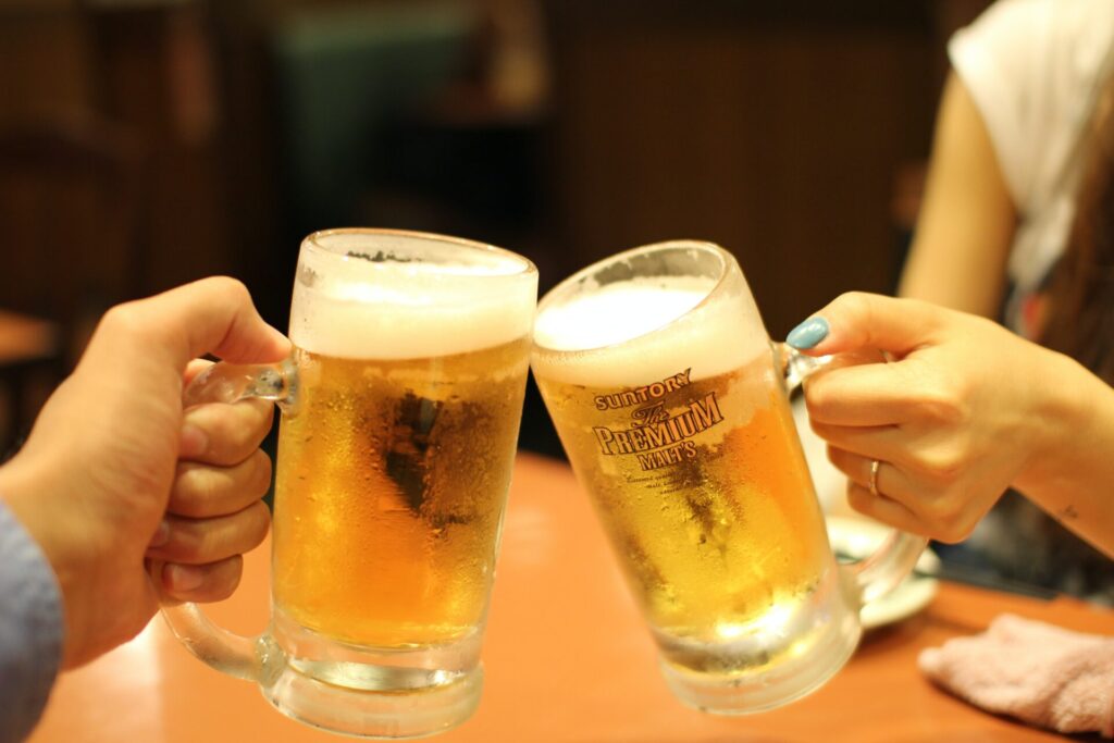 ビール,乾杯