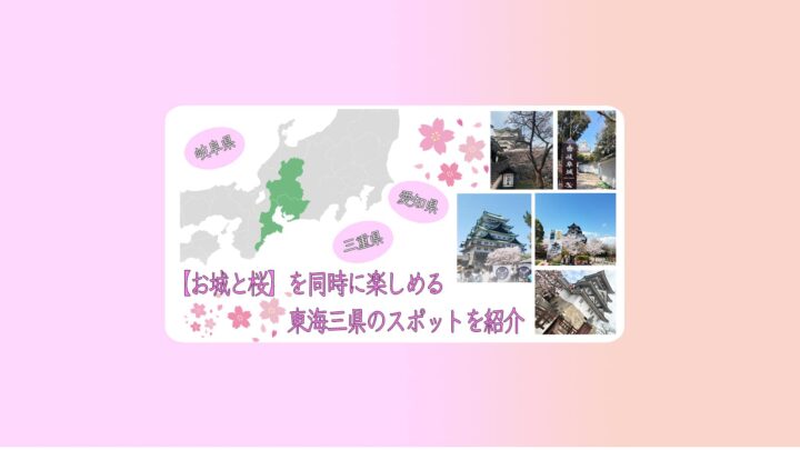 東海3県の桜とお城
